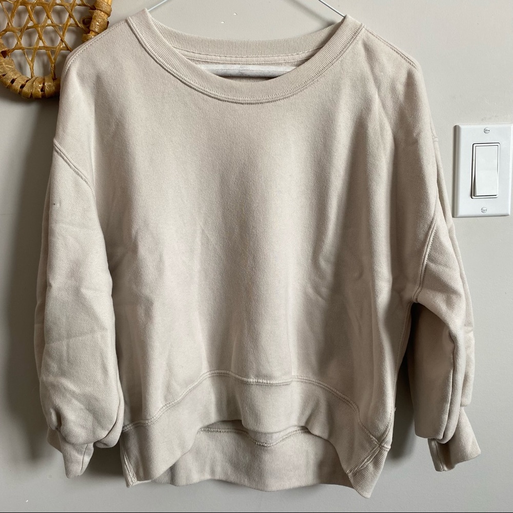 Abercrombie drop shoulder 3/4 sleeve sweater